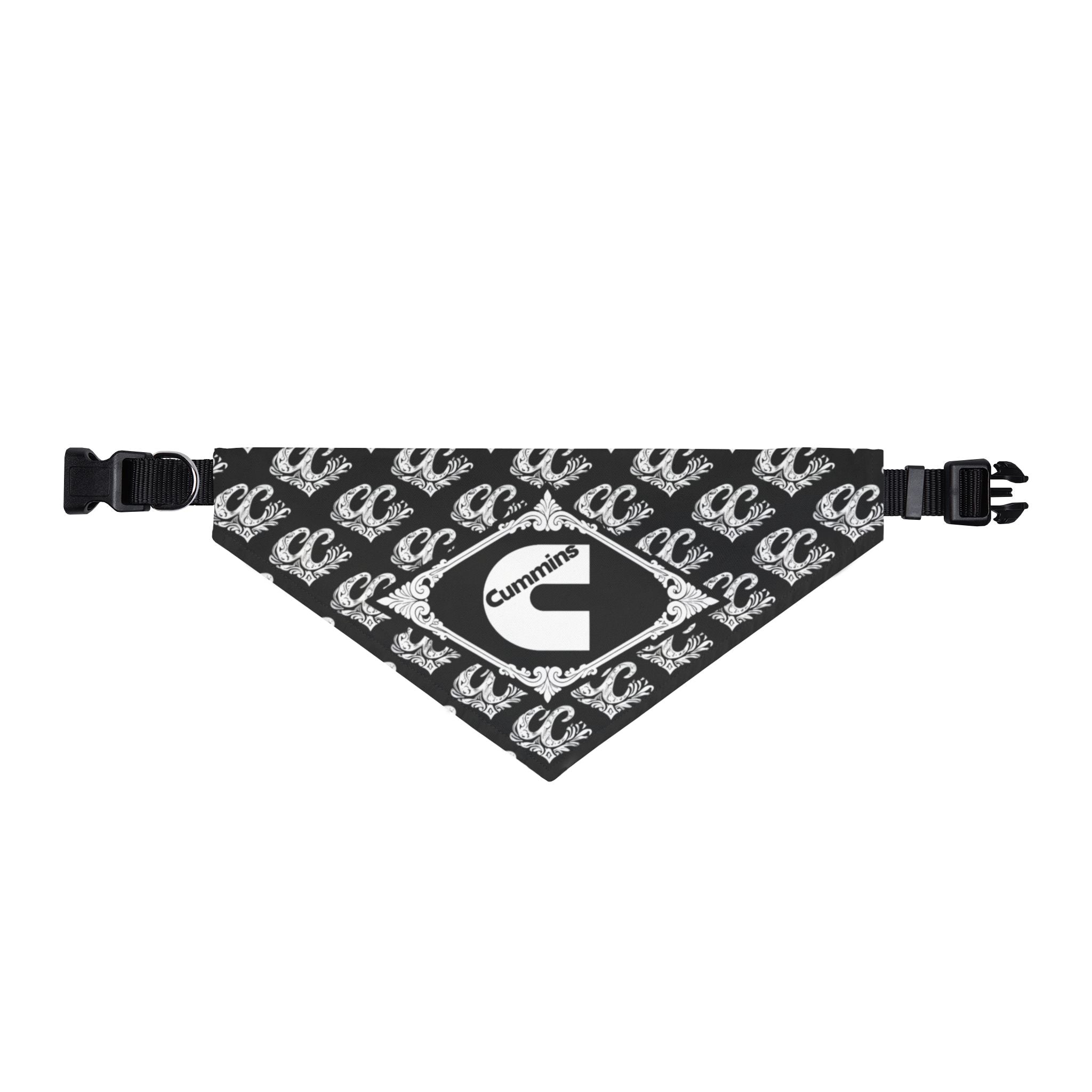 Clip-On Pet Bandana — "Coal Cartel Cummins"