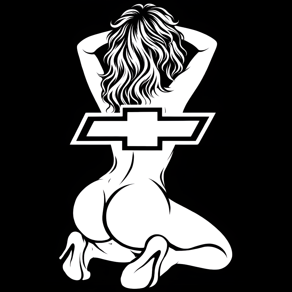 "Bowtie Babe - Chevy Decal" 6”